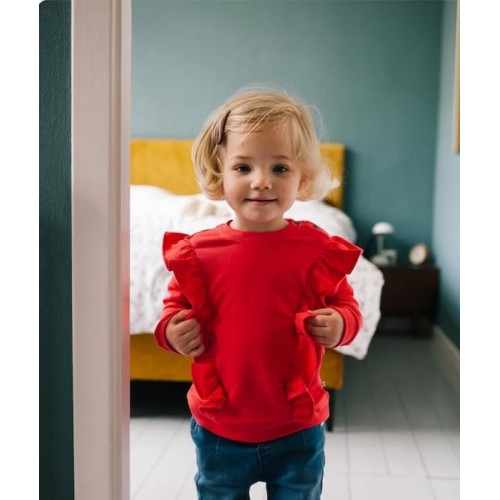 Βρεφικό Βαμβακερό Φουτερ με Βολάν 28422