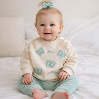 Βρεφικό set, Βαμβακερό, Φούτερ, Κολάν, set legging mint 722786