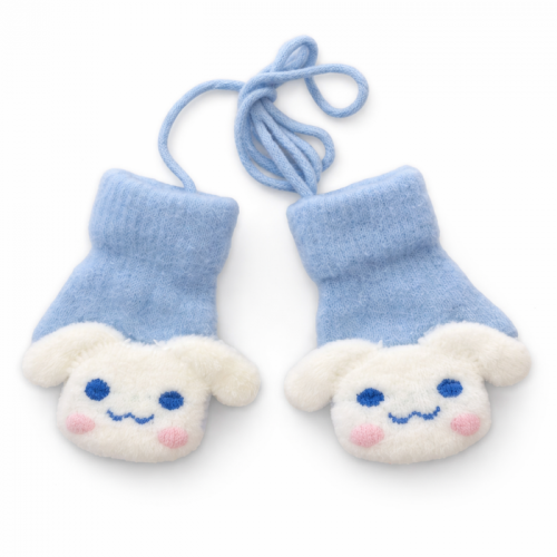 Βρεφικά γαντάκια μάλλινα με κορδόνι Winter gloves 85592