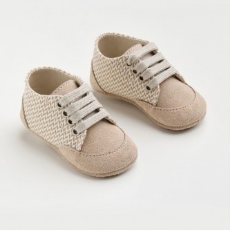 Παπούτσια Αγκαλιάς Βάπτισης Sneakers Μπεζ A6EV05e